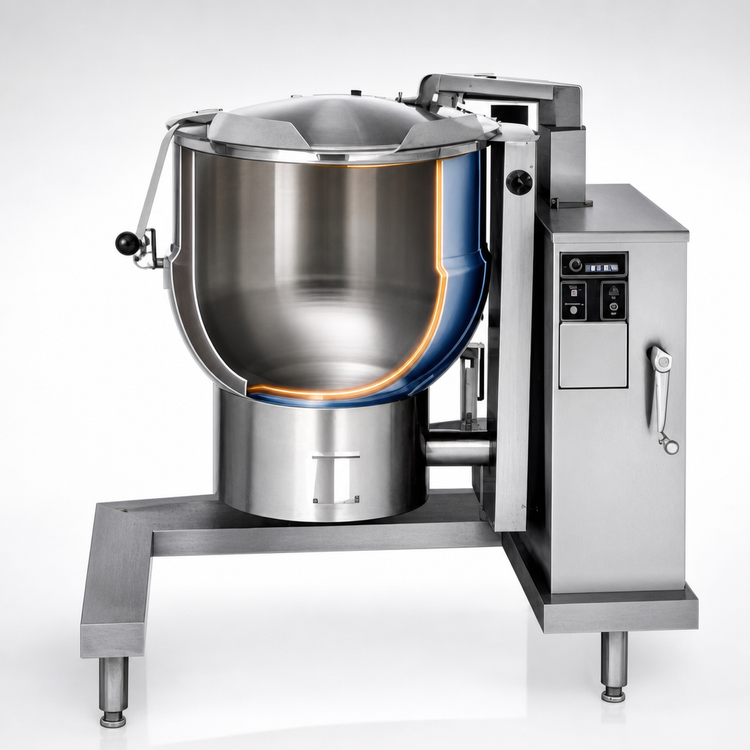 Product image #3 for Groen DH-20A 20-Gallon Gas Tilting Steam Jacketed Kettle with Advanced Digital Controls
