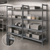 Thumbnail image #3 for Cambro Camshelving Basics Plus 4-Tier Stationary Louvered Polymer Add-On Shelving Unit, 21