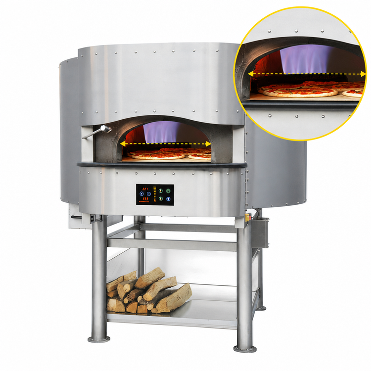 Product image #3 for Morello Forni PG110 Round Gas-Fired Pizza Oven with 43-Inch Inside Diameter