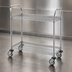 Thumbnail image #3 for Metro Super Erecta MW500 Series Standard Duty Chrome Plated Utility Bus Cart with 2 Wire Shelves