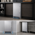 Thumbnail image #4 for Summit Commercial Front-Breathing Automatic Undercounter Air-Cooled Cube Ice Maker with 25 lb Bin, 50 lb/Day Production