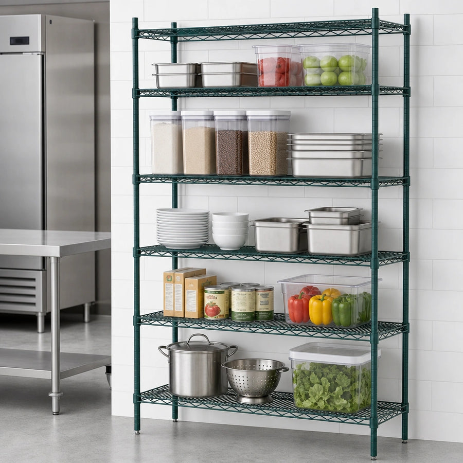 Five Wire Shelves