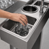 Thumbnail image #3 for BK Resources 8-Inch Underbar Speed Station with Glass Rinser, Dipper Well Faucet, 4-Inch Riser and Pedestal Base