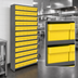 Thumbnail image #3 for Quantum Closed Heavy-Duty Wire Shelving Unit with 72 Bins, 36 x 18 x 75 Inches, Stationary