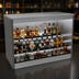 Thumbnail image #3 for Glastender 48-Inch Open Front Back Bar Liquor Display Cabinet with 3-Step Display and LED Lighting