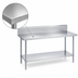 Thumbnail image #3 for Duke 120-Inch x 30-Inch 300 Series Stainless Steel Work Table with 10-Inch Riser and Galvanized Undershelf