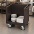Thumbnail image #4 for Cambro Tray & Dish Cart Only, Dark Brown, 38-1/8 x 22-1/4 x 34-1/4, 6-Inch Swivel Casters