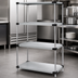 Thumbnail image #3 for Quantum 4-Shelf 304 Stainless Steel Solid Shelving Starter Kit, 36