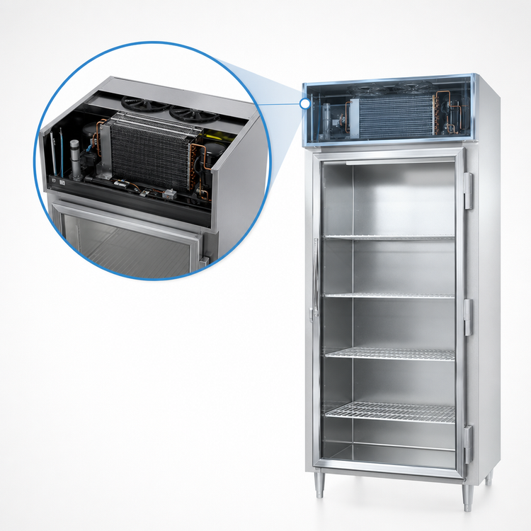 Product image #3 for Continental Refrigerator D1FXNSSGD Designer Line One-Section Extra-Wide Display Reach-In Freezer