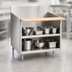 Thumbnail image #3 for La Rosa 54-Inch x 26-Inch Open Cabinet Base Stainless Steel Equipment Stand with Richlite Cutting Board