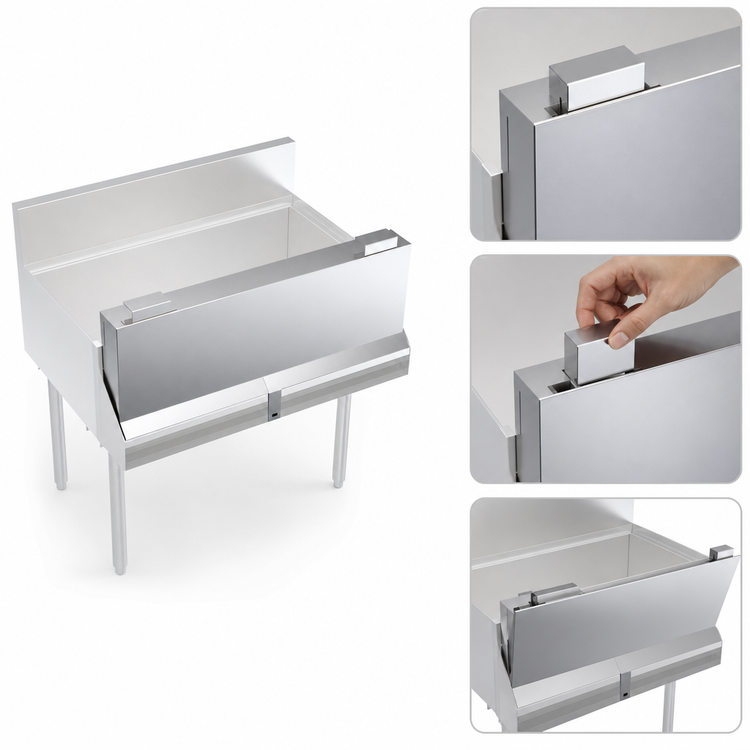 Product image #3 for Krowne Royal Series Single 34-Inch Stainless Steel Speed Rail Locking Cover