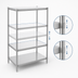 Thumbnail image #3 for John Boos Stainless Steel Dry Storage Shelving Unit with 3 Adjustable Shelves, 42 x 24 x 60 Inches