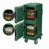 Thumbnail image #4 for Cambro Ultra Camcart Front-Loading Double-Compartment Insulated Food Pan Carrier, 60 Qt Per Compartment, Kentucky Green