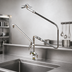 Thumbnail image #3 for T&S Brass Double Pantry Deck-Mount Wash-Down Faucet with 16-Inch Swing Nozzle and Low-Flow Spray Valve