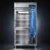 Thumbnail image #3 for Continental Refrigerator Designer Line D1FESNSAGDHD One-Section Wide Shallow Depth Reach-In Display Freezer with Half-Height Glass Doors