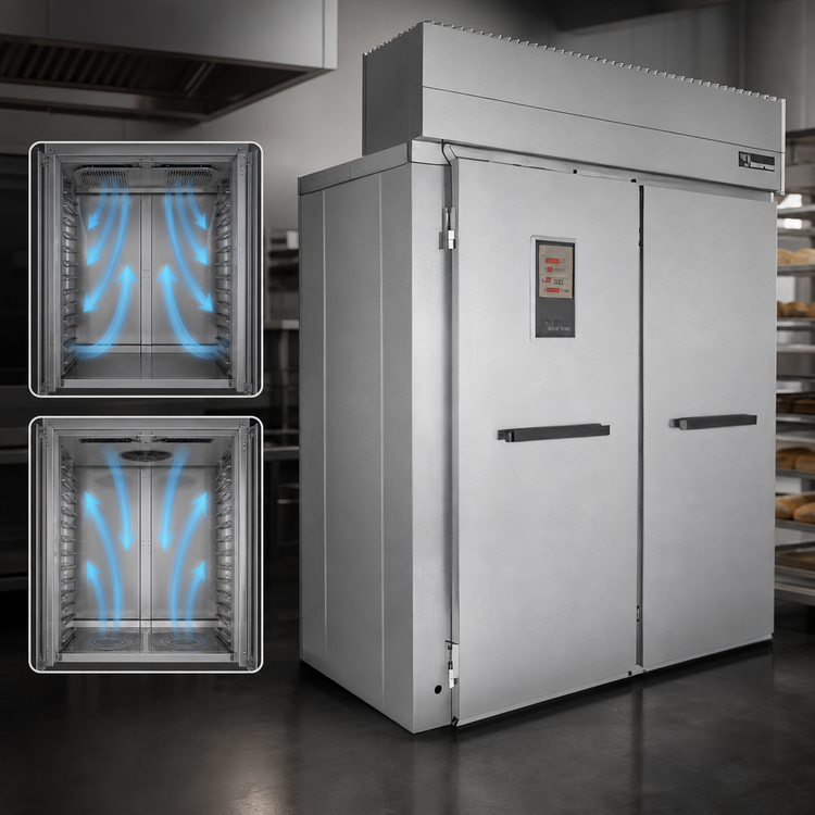 Product image #3 for Baxter RPW2S-40.5D Double-Wide Roll-In Retarder/Proofer Cabinet, 40.5-Inch Deep, Open Floor