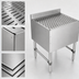 Thumbnail image #3 for Slim-Line Freestanding Stainless Steel Underbar Drainboard with 3-Inch Backsplash, 18 x 18 x 32-1/2 Inches