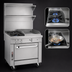 Thumbnail image #3 for Southbend Platinum 32-Inch Heavy Duty Gas Range with 2 Open Burners, 16-Inch Griddle, and Convection Oven