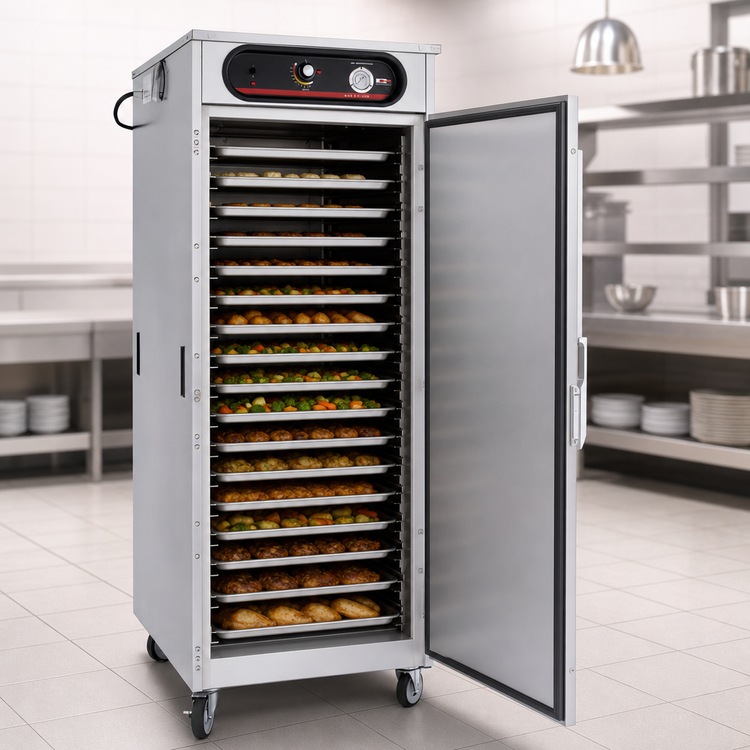 Product image #4 for hotLOGIX HL5-18 Full-Height Heated Holding Cabinet, 36 12x20 or 18x26 Pan Capacity, Solid Door