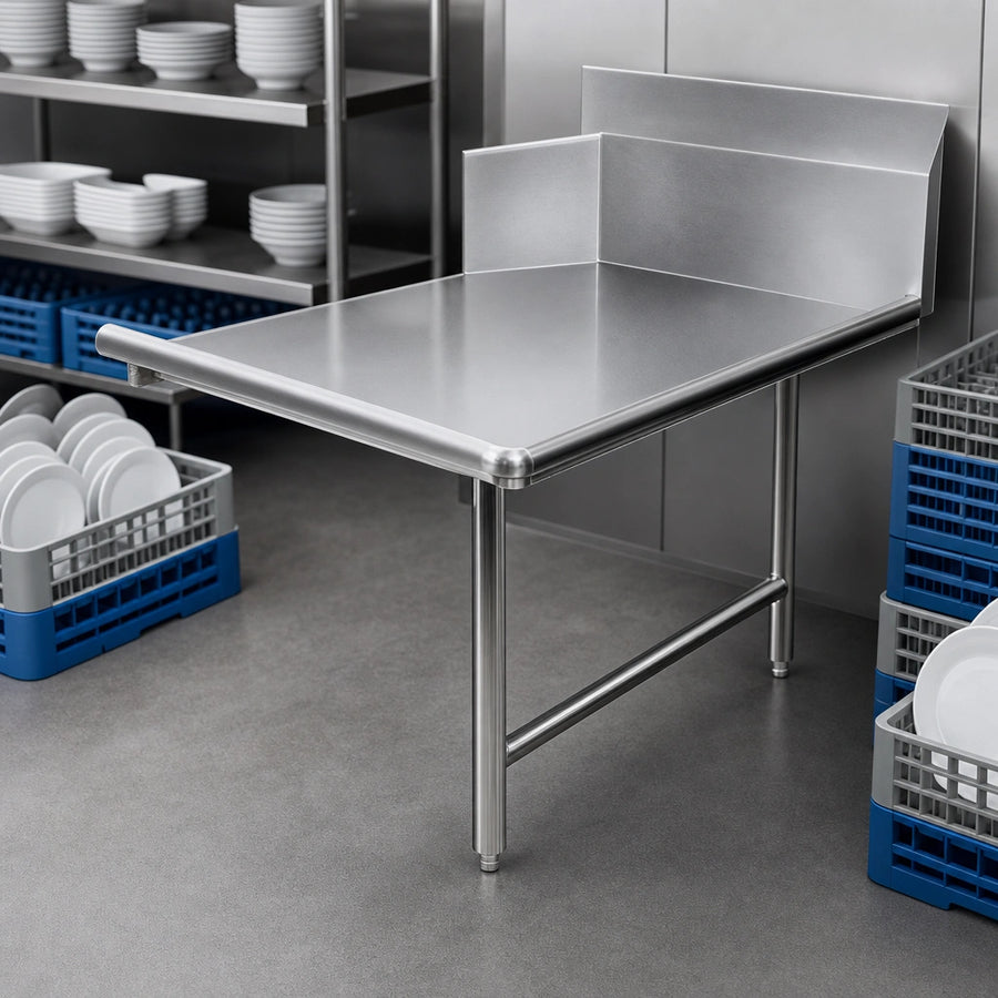 Straight Clean Dish Table Design