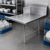 Thumbnail image #3 for BK Resources 72-Inch Straight Clean Dishtable, Left-to-Right Operation, Stainless Steel