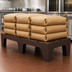 Thumbnail image #4 for Cambro S-Series Dunnage Rack — Slotted Polypropylene, 60 in W x 21 in D x 12 in H, 3000 lb Capacity (Dark Brown)