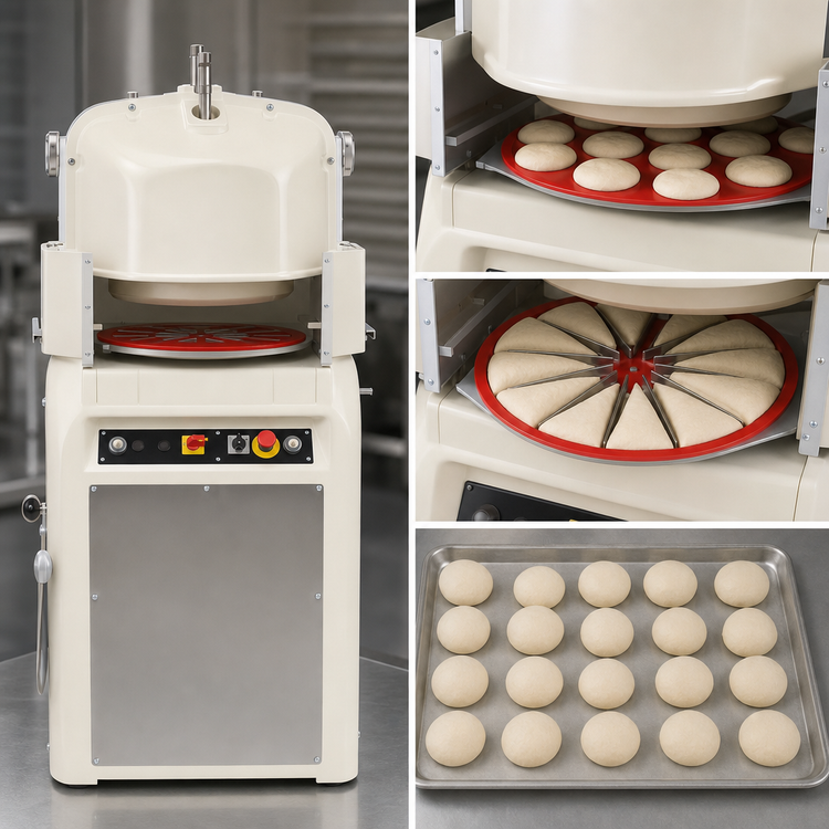 Product image #3 for Erika Record Fully Automatic 20-Part Dough Divider/Rounder