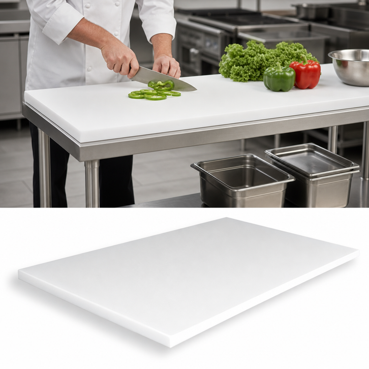 Product image #3 for John Boos P1021 Reversible Poly Replacement Work Table Top for TC, M & GMT Tables, 120 x 24 x 3/4 Inch