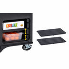 Thumbnail image #3 for Cambro CVC75LSRL Adjustable Lower Cabinet Shelf Set of 2 for CVC75 and CVC75B Vending Carts, Black