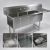 Thumbnail image #3 for John Boos Pro-Bowl 3-Compartment Sink with Right-Hand Drainboard, 130-3/16