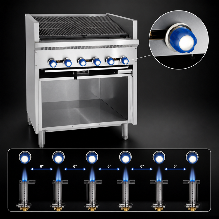 Product image #3 for Imperial Steakhouse 36-Inch Gas Floor Model Charbroiler