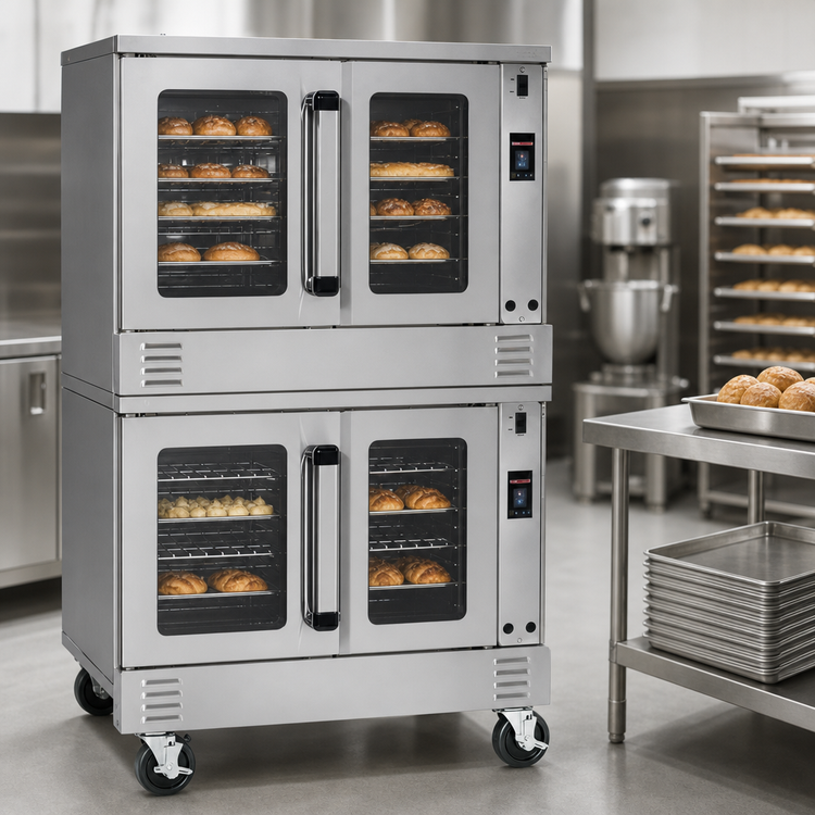 Product image #3 for Southbend Platinum Double-Deck Gas Convection Oven, Bakery Depth, Touch Controls, Dependent Doors