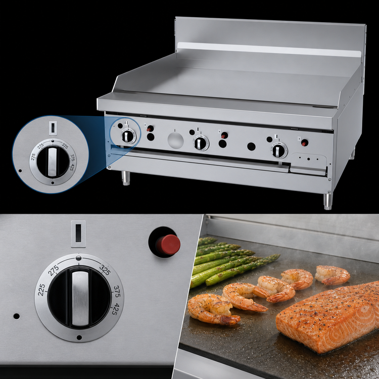 Product image #3 for Garland GF Starfire Pro 36-Inch Gas Restaurant Range Modular Top with Thermostatic Griddle