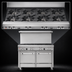 Thumbnail image #3 for Southbend Ultimate 48-Inch Gas Restaurant Range with 8 Star/Sauté Burners and 2 Space Saver Ovens
