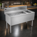 Thumbnail image #3 for Advance Tabco Prestige 48-Inch Stainless Steel Bar Ice Bin with Right-Side Bottle Rack