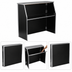 Thumbnail image #3 for Flash Furniture Foldable Portable Bar with Removable Aluminum Top, Black Laminate Panels, 47-3/4 Inches Wide