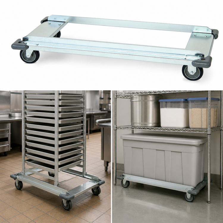 Product image #3 for Quantum 60-Inch W x 18-Inch D Chrome-Plated Dolly Frame