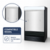 Thumbnail image #3 for Turbo Air SCS-36-E Solid Stainless Steel Security Cover for TOM-36EB-N