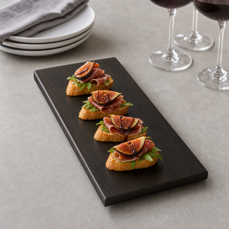 Product image #4 for American Metalcraft Upton Collection 17 3/4-Inch Espresso Wood Serving Platter
