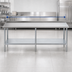Thumbnail image #3 for Serv-Ware 84-Inch Commercial Work Table with Turnup