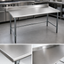 Thumbnail image #3 for Eagle Group BlendPort® Deluxe Series Stainless Steel Work Table with 4-1/2 Inch Backsplash, 72 x 24 Inch