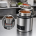 Thumbnail image #3 for Vollrath Cayenne SS-4 Round Countertop Wet Well Food Warmer with 4-1/8 Qt Insert and Hinged Cover, 120V