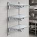 Thumbnail image #3 for Quantum Wall-Mounted Cantilever Shelving Starter Unit with 3 Wire Shelves