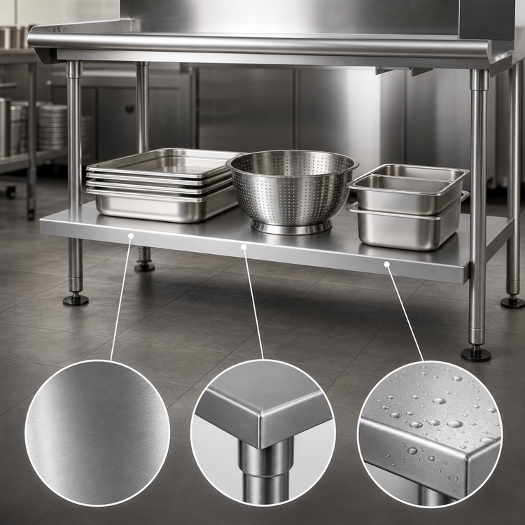 Product image #3 for John Boos Stainless Steel Dishtable Undershelf, 65-5/8 x 24-1/8 Inches