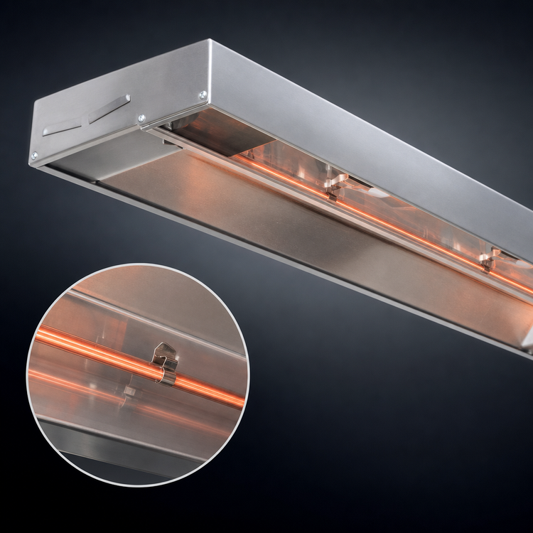 Product image #3 for Eagle RedHots 54-Inch Single Lighted High-Watt Strip Heat Lamp, 240V