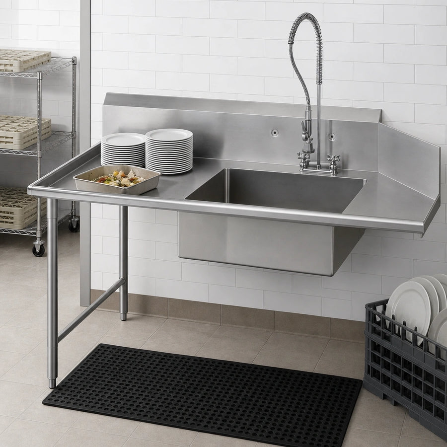 Straight Soiled Dishtable Layout