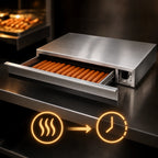 Thumbnail image #3 for APW Wyott (Middleby) X*PERT SPTU-50 Stainless Steel Heat & Hold Thermo Drawer, Single-Section, Removable Drawer, for 50-Size Roller Grills