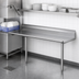 Thumbnail image #3 for 72-Inch Straight Clean Dishtable with 9-Inch Backsplash, Right-to-Left