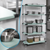 Thumbnail image #3 for Quantum 5-Shelf Solid Stainless Steel Shelving Starter Kit, 42 x 21 x 54 Inches