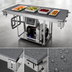 Thumbnail image #3 for Hatco CSSBP-4818 Built-In Simulated Stone Refrigerated Cold Shelf, 48